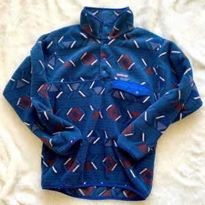 Rare vtg reconditioned Patagonia Synchilla snap T